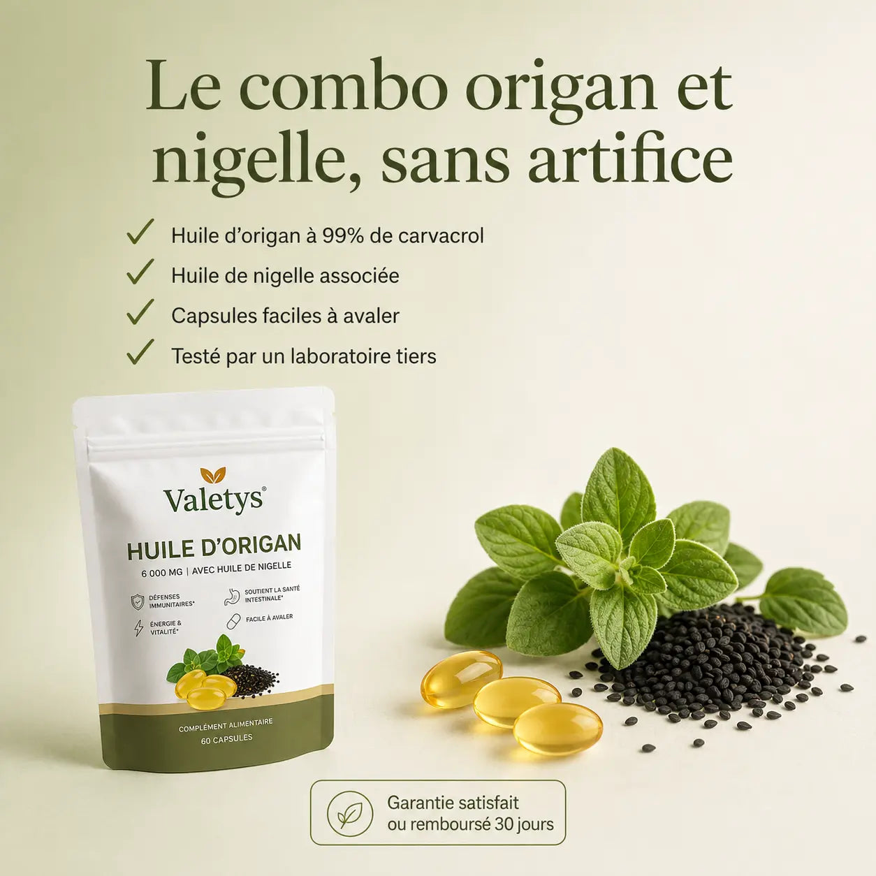 Huile d'Origan en Capsules