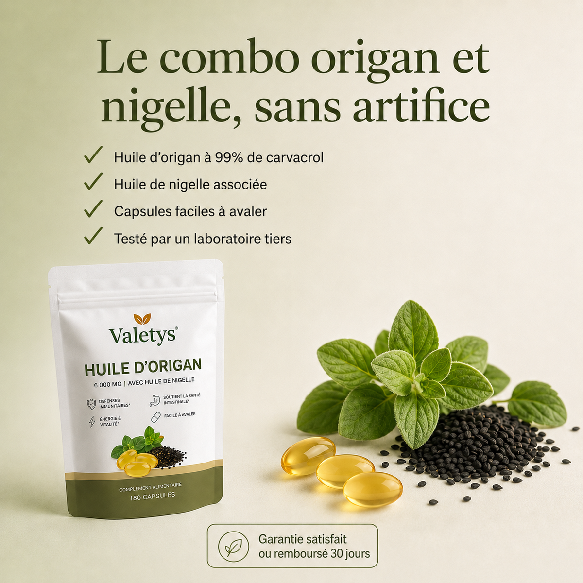 Huile d'Origan en Capsules