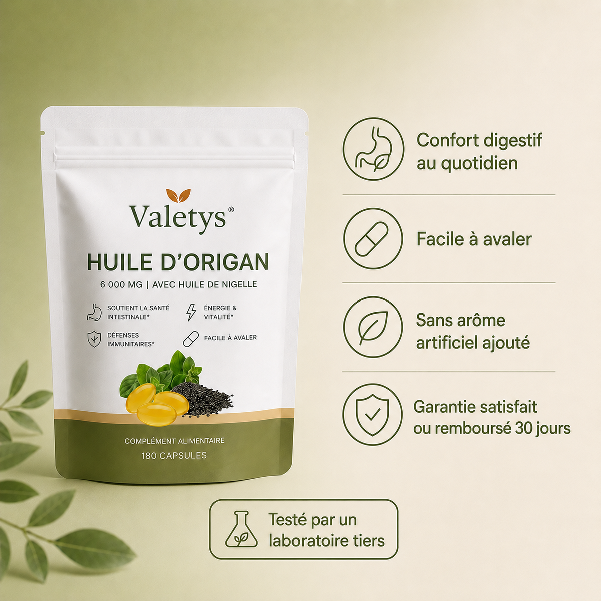 Huile d'Origan en Capsules