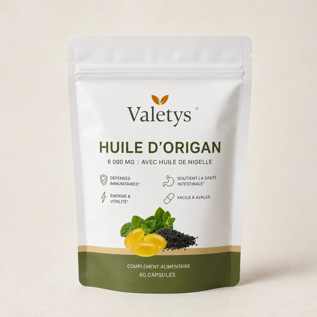 Huile d'Origan en Capsules